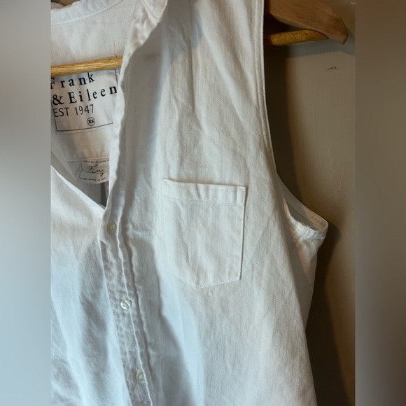Frank & Eileen White Fiona Sleeveless Top Size XS - Picture 5 of 7